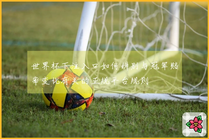 世界杯下注入口如何辨别与冠军赔率变化有关的正规平台规则